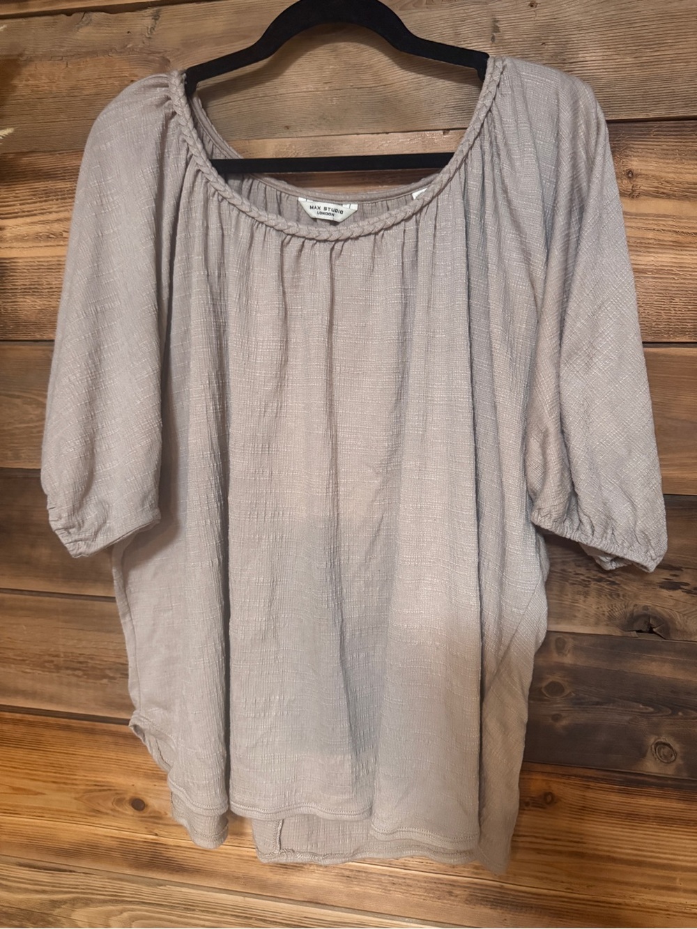Size XL 2-Piece Outfit Lot Set – Max Studio Top & Caffè Marrahesh Black Skort - Picture 2 of 11
